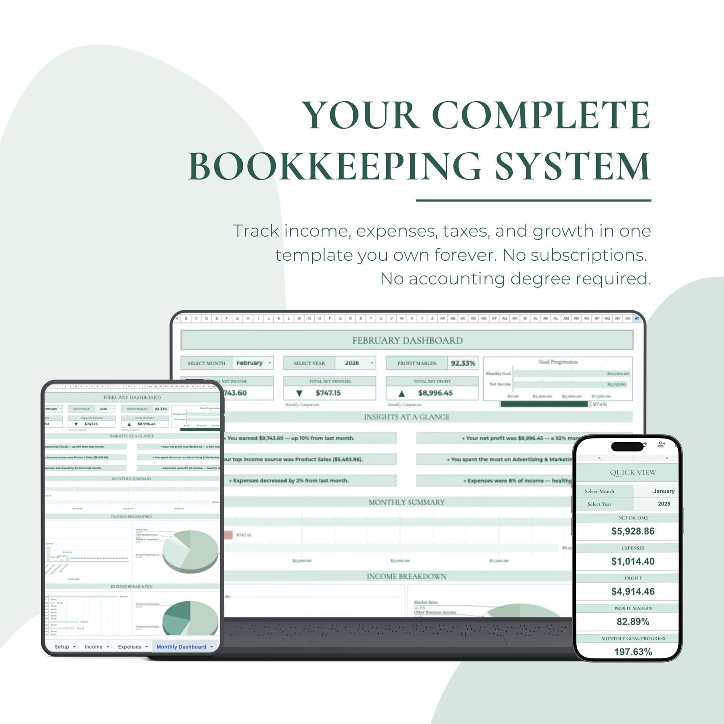 Business Bookkeeping Planner